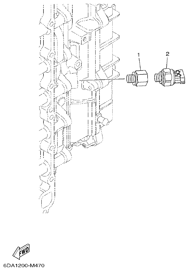 Yamaha F200FET, FL200FET OPTIONAL PARTS 2 parts diagram